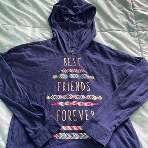 Oshkosh Girls Hooded Long-Sleeve Shirt (Size: 14 Girls)